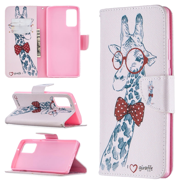 Estuche de Cuero abatible horizontal Samsung Galaxy Note 20 con soporte, ranuras para tarjetas y billetera (Ciervo)