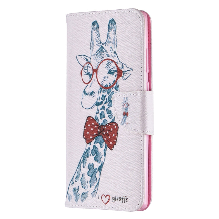 Estuche de Cuero abatible horizontal Samsung Galaxy Note 20 con soporte, ranuras para tarjetas y billetera (Ciervo)