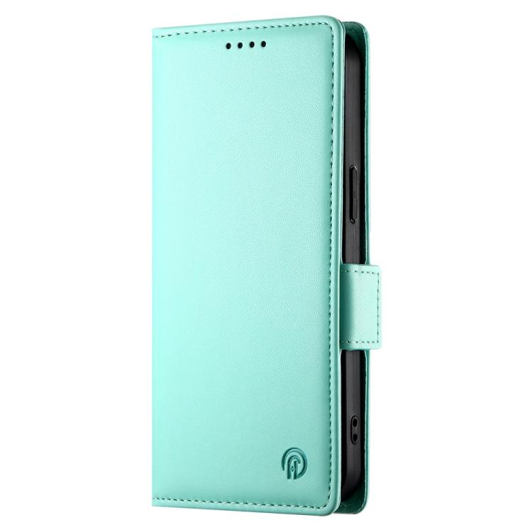 Funda de cuero esmerilado con hebilla lateral magnética para Redmi K80/K80 Pro (verde menta)
