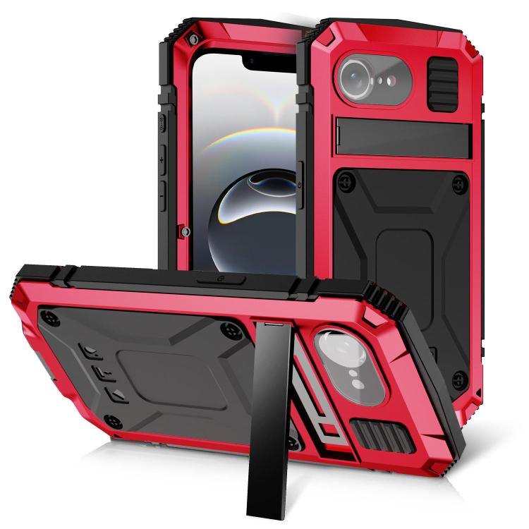 Funda para iPhone 16E R-Just Life Resistente al Agua, al Polvo y a Los Golpes (Roja)