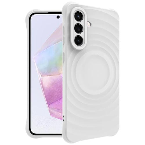 Funda Blanda Manbo para Samsung Galaxy A36 5G Imak Uc-6 Series Diseño Esmerilado (Blanca)