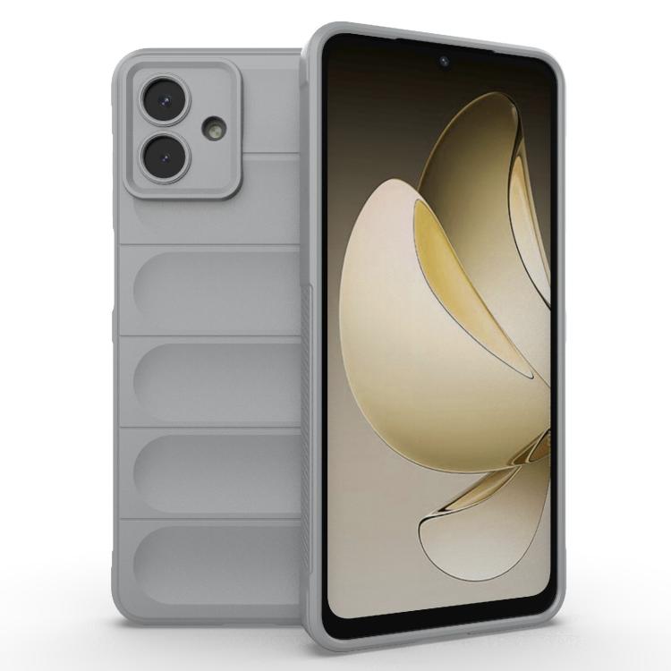 Funda de TPU + franela Magic Shield para Samsung Galaxy A07 4G (gris)