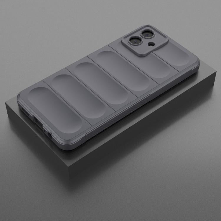 Funda de TPU + franela Magic Shield para Samsung Galaxy A07 4G (gris oscuro)