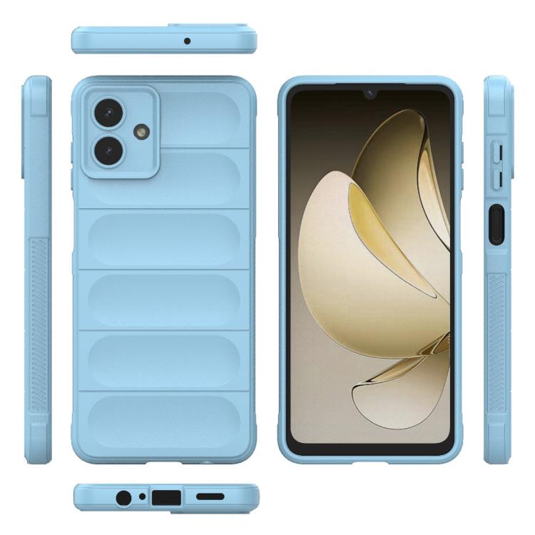 Funda de TPU + franela Magic Shield para Samsung Galaxy A07 4G (azul claro)