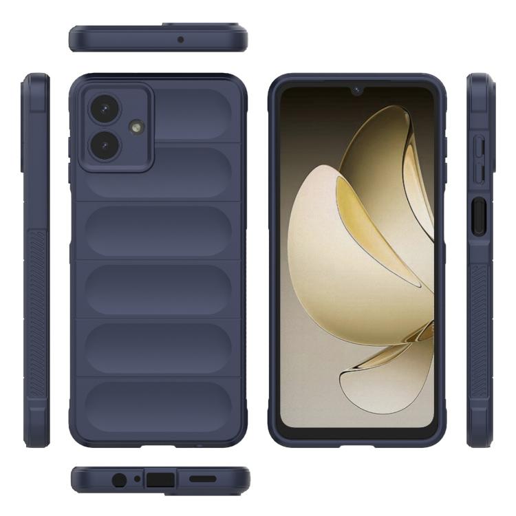 Funda de TPU + franela Magic Shield para Samsung Galaxy A07 4G (azul oscuro)