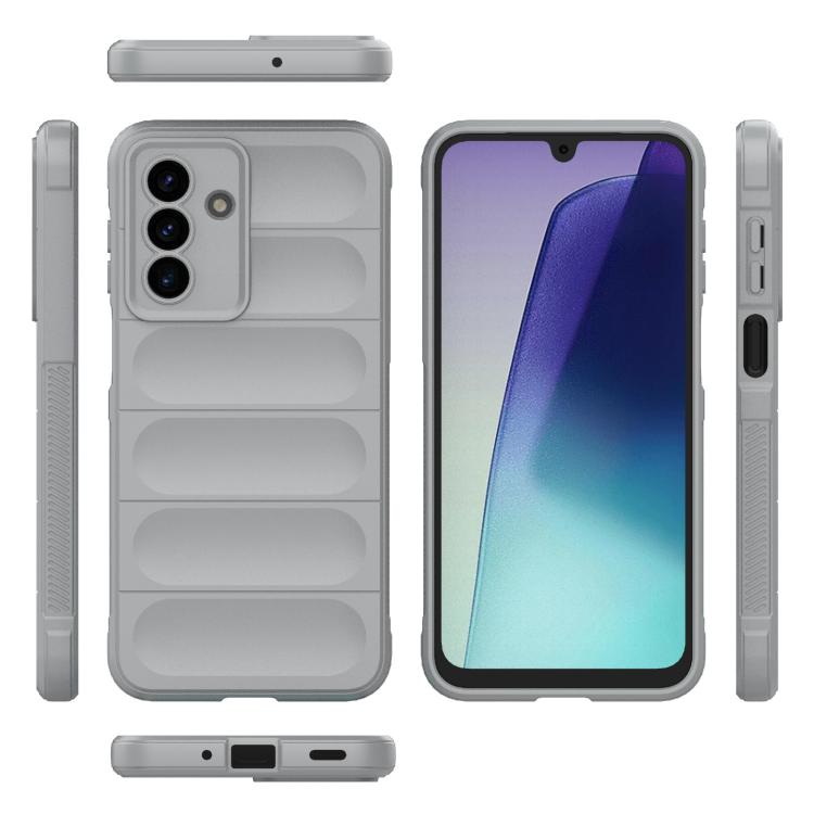 Funda de TPU + franela Magic Shield para Samsung Galaxy A17 5G (gris)