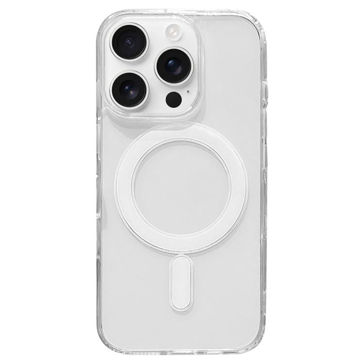 Funda de acrílico transparente de TPU MagSafe para iPhone 16 Pro Max, versión con animación emergente (transparente)