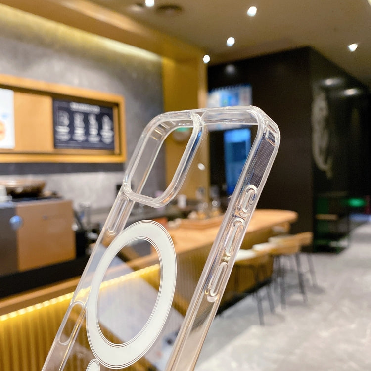 Funda de acrílico transparente de TPU MagSafe para iPhone 16 Plus, versión con animación emergente (transparente)