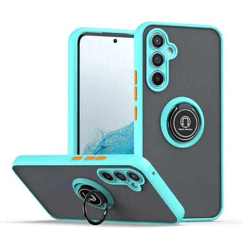 Funda de TPU + PC con anillo para Samsung Galaxy A54 5G Q Shadow 1 Series (azul cielo)