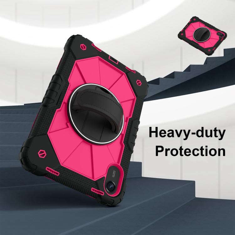 Funda híbrida de silicona con diseño de robot para Xiaomi Redmi Pad 2 11 2025 (negro, rosa y rojo)