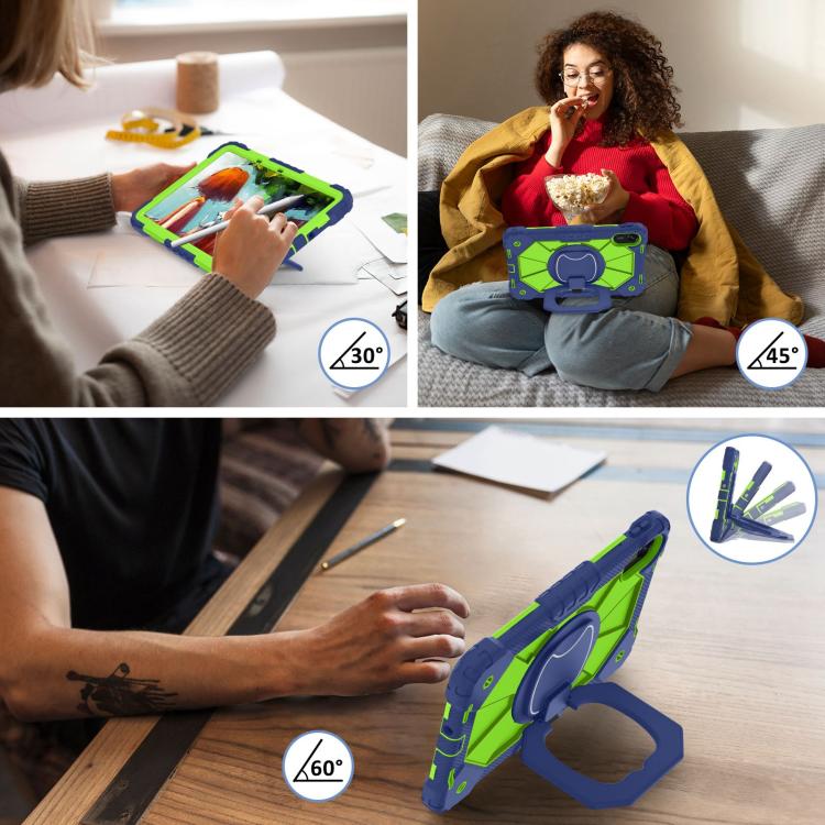 Funda híbrida de silicona con diseño de robot para Xiaomi Redmi Pad 2 11 2025 (azul marino, amarillo y verde)
