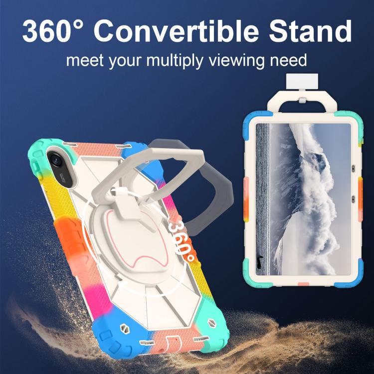 Funda híbrida de silicona con diseño de robot para Xiaomi Redmi Pad 2 11 2025 (azul)