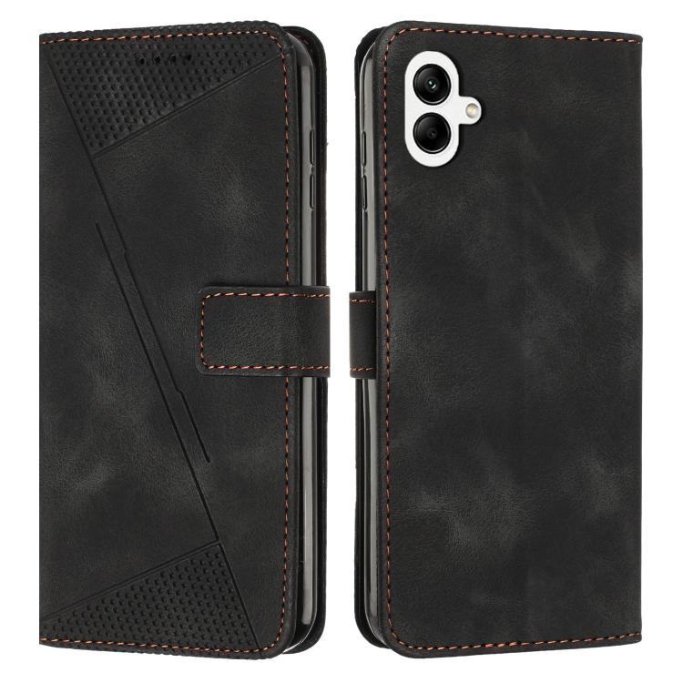 Funda de cuero triangular Dream Triangle con cordón para Samsung Galaxy A07 4G (negra)