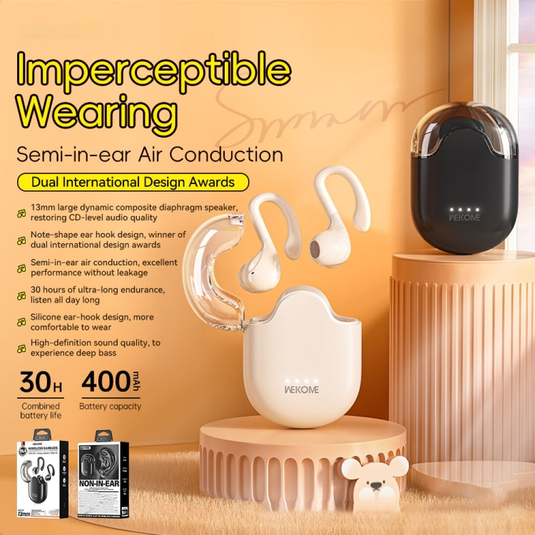 Auricular Bluetooth Wk Ws-03 Yindou Conducción Aérea Montado En La Oreja (Negro)