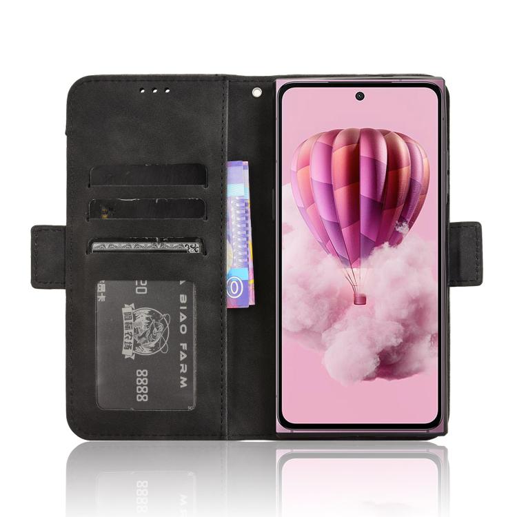 Funda de Cuero para Teléfono Hmd Skyline con Ranuras para Tarjetas (Negro)