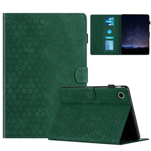 Funda para Tablet Samsung Galaxy Tab A9 Cuero Relieve Panal (Verde)