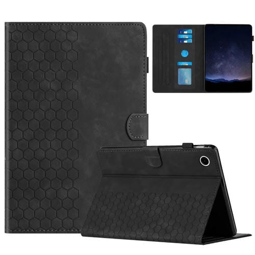 Funda para Tablet Samsung Galaxy Tab A9 Cuero Relieve Panal (Negra)