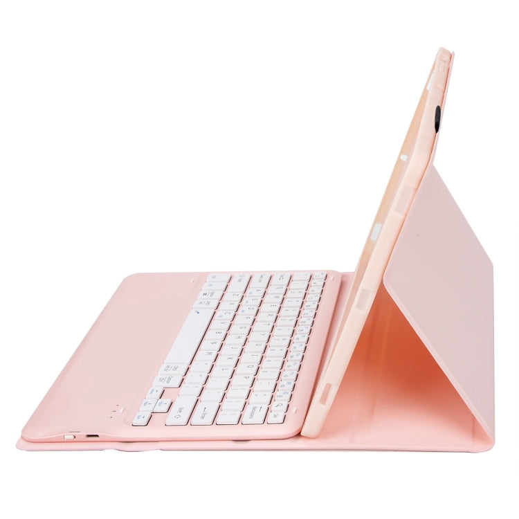 Funda para Tableta Xiaomi Redmi Pad Pro 12.1 A0N11 con Teclado Bluetooth Desmontable (Rosa y Blanco)