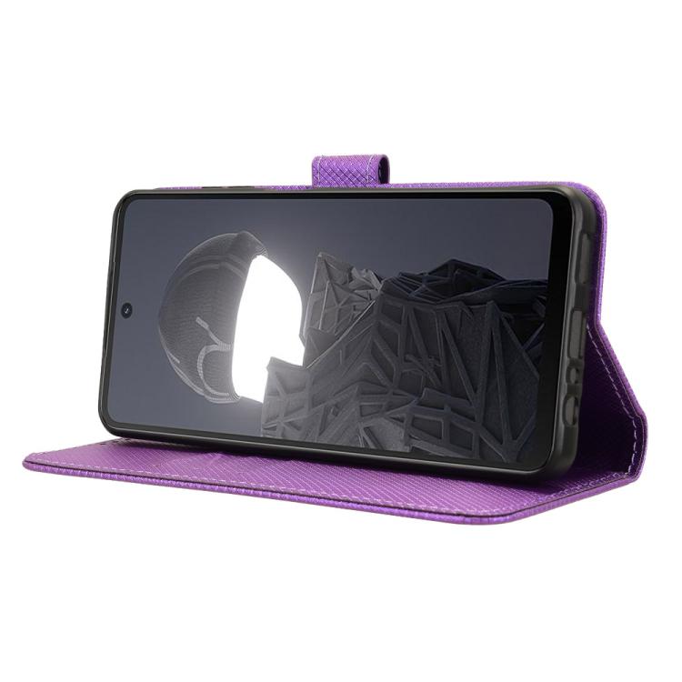 Funda de Cuero con Textura de Diamante para Hmd Fusion 5G (Morado)