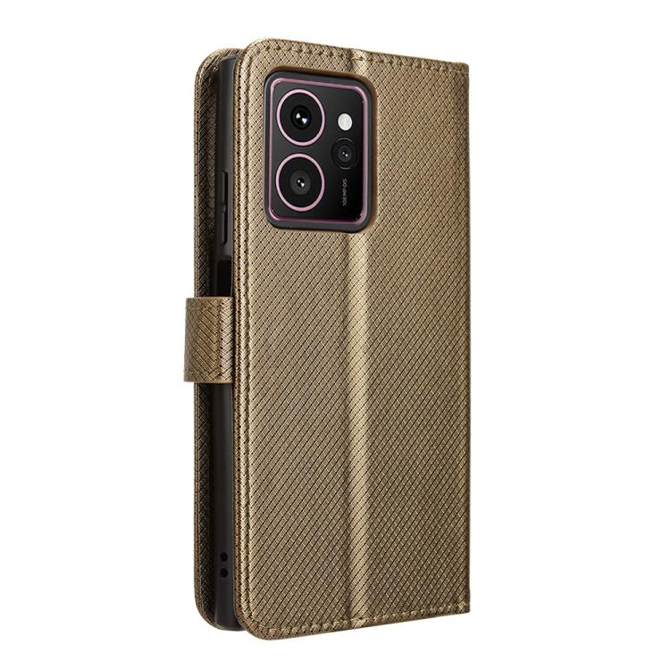 Funda de Cuero con Textura de Diamante para Teléfono Hmd Skyline (Marrón)