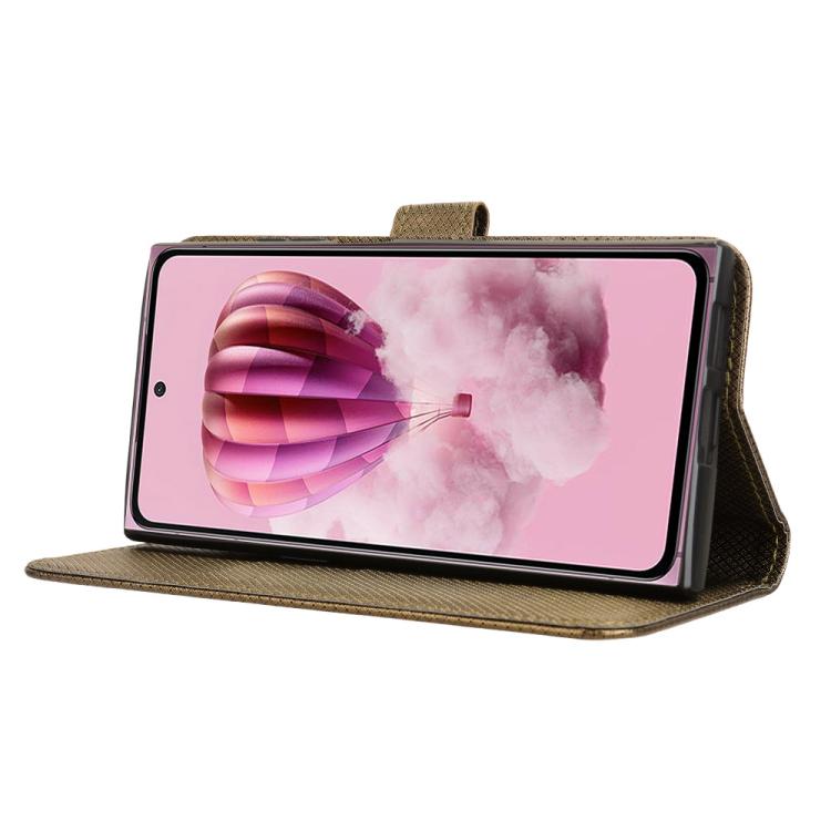 Funda de Cuero con Textura de Diamante para Teléfono Hmd Skyline (Marrón)