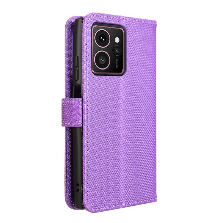 Funda de Cuero Textura Diamante para Teléfono Hmd Skyline (Morado)
