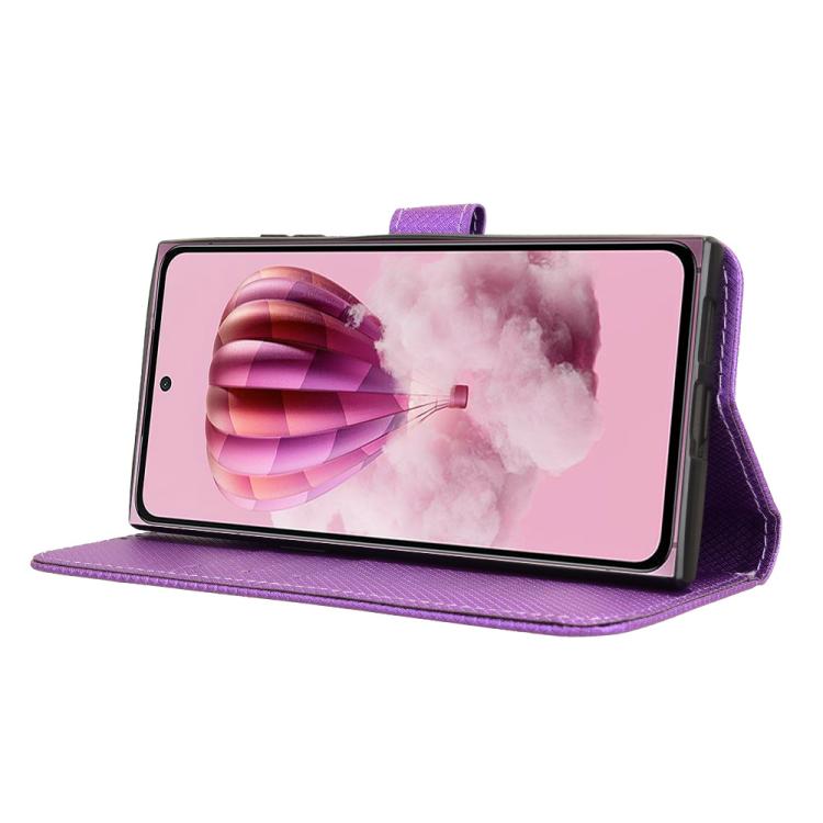 Funda de Cuero Textura Diamante para Teléfono Hmd Skyline (Morado)