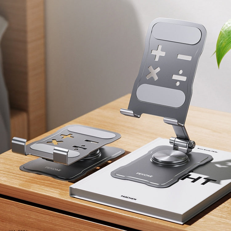 Soporte de Escritorio Giratorio Plegable de Metal Wekome Wa-S104 Life Series (Deslustrado)