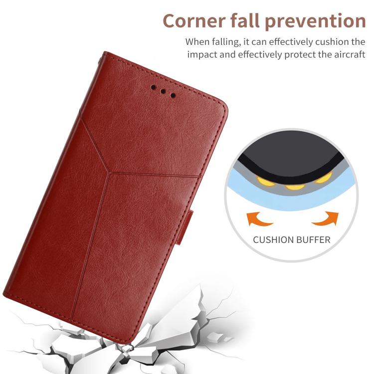 Funda de Cuero con Tapa En Forma de y para Redmi Note 14 4G (163,25mm, Marrón)
