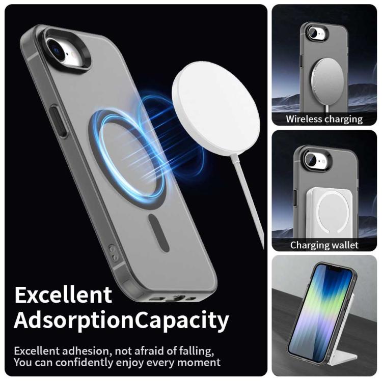 Funda híbrida TPU y PC Candy con Protección Magsafe para iPhone 16E (Negra)