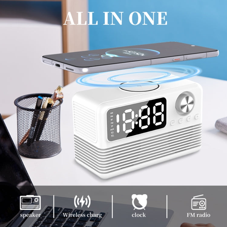 Altavoz Despertador Bt509 Bluetooth 5.3 Pantalla Música Radio (Rosa)