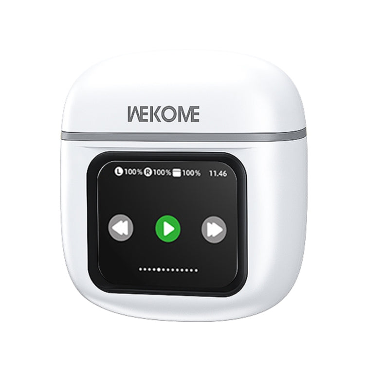 Auriculares inalámbricos Wekome Beluga S12 con reducción de ruido y pantalla a color inteligente (Blanco)