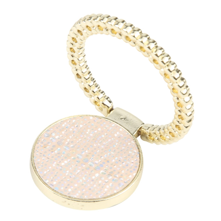 Soporte de Anillo para Teléfono Móvil Metal con Forma de Diamante (Dorado y Rosa Claro)