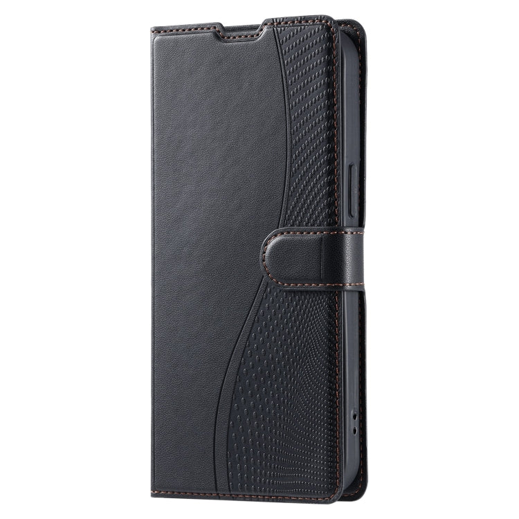 Funda de Cuero Ultrafina con Puntos para Sony Xperia 1 IV Voltage (Negra)