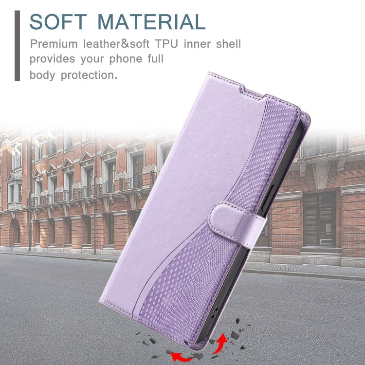 Funda de Cuero Ultrafina con Puntos para Sony Xperia 10 IV Voltage (Morado)