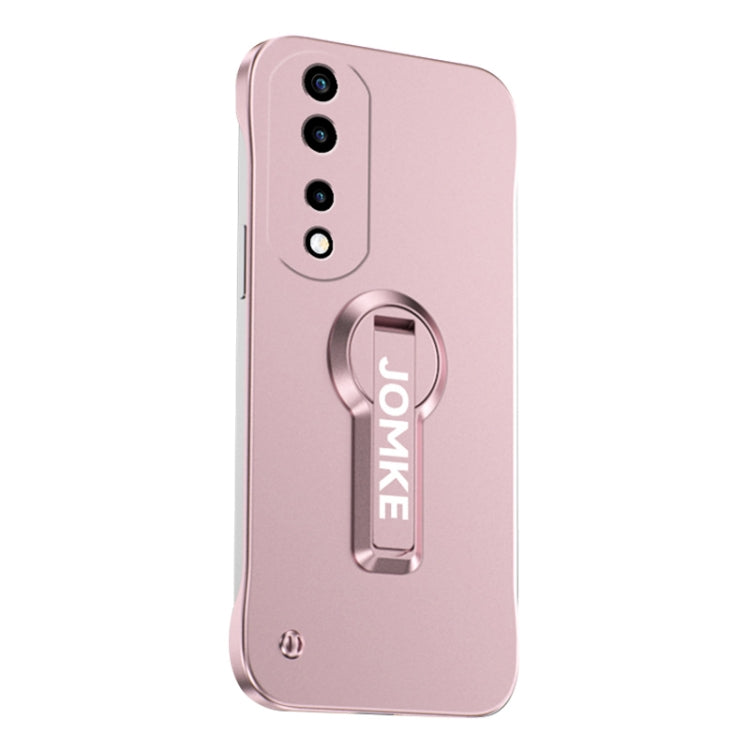Estuche para Honor 70 con Soporte Giratorio 360° y Barniz para Hornear (Rosa)