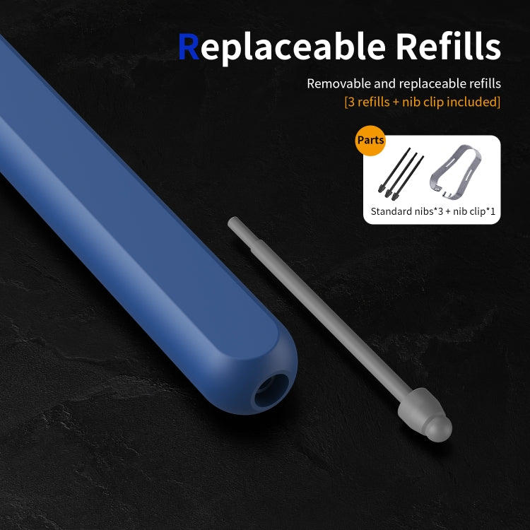 Lápiz Óptico Electromagnético con Ranura para Bolígrafo Samsung Galaxy Z Fold6/5/4/3 (Azul)