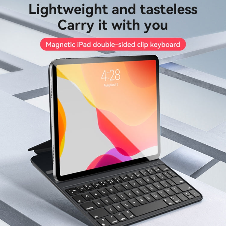 Funda de Cuero con Teclado Magnético Yesido para iPad Pro 11 2022 y Air 10.9 2022 (Negro)