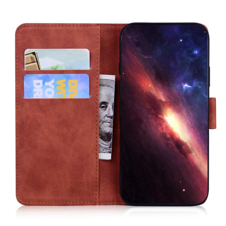 Funda de cuero con estampado de tigre para Redmi A5 4G (171,7 mm) (marrón)