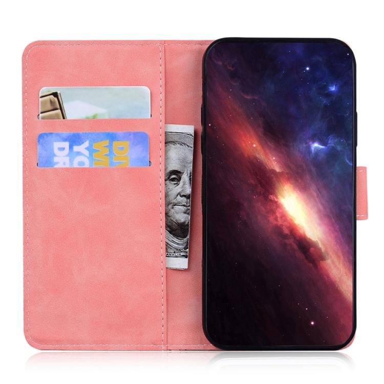 Funda de cuero con estampado de tigre para Redmi A5 4G (171,7 mm) (rosa)