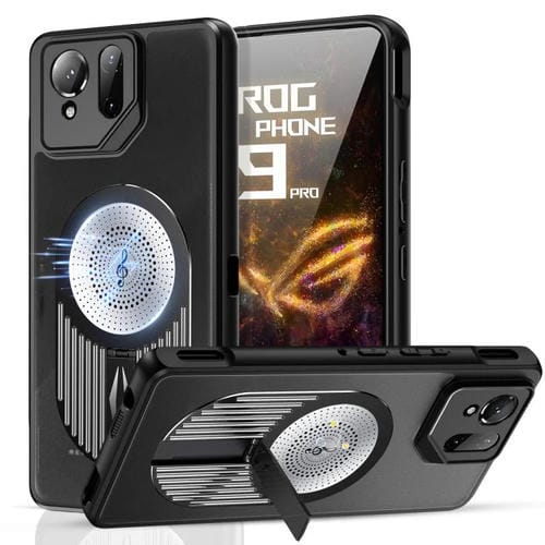 Estuche para Teléfono Asus Rog Phone 9/9 Pro con Soporte Magsafe y Aromaterapia (Negro)