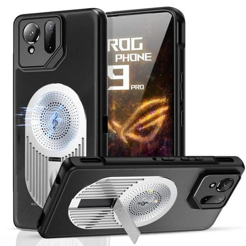 Estuche para Teléfono Asus Rog Phone 9/9 Pro con Soporte Magsafe y Aromaterapia (Plateado)