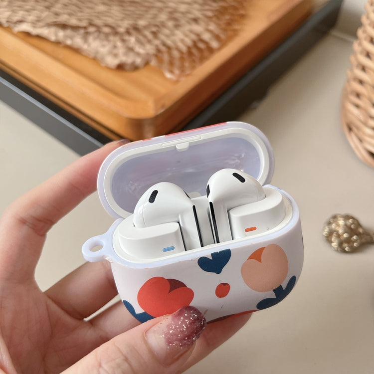 Funda Protectora para Auriculares Samsung Galaxy Buds3/Buds3 Pro con Pintura al Óleo Esmerilada (Ondas)