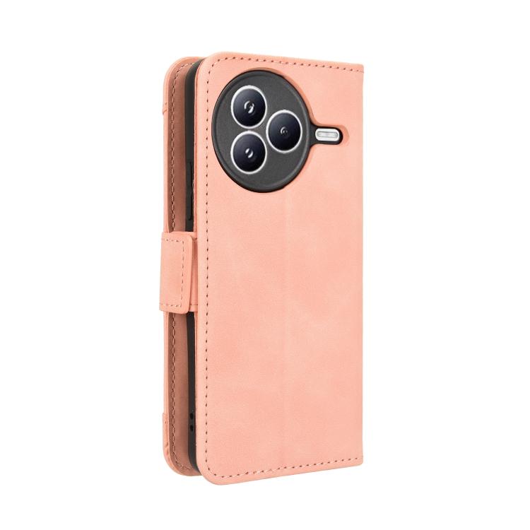 Funda de piel con textura de becerro y ranuras para tarjetas para Xiaomi Civi 5 Pro 5G (rosa)