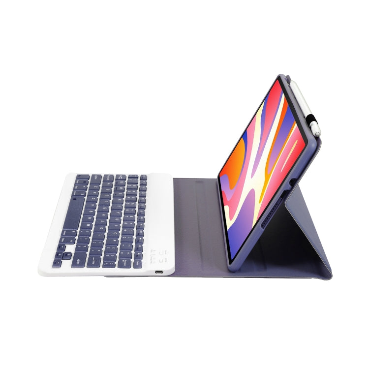 Funda de Cuero para Tableta Huawei Matepad Se 11 2024 Ah21 con Teclado Bluetooth Desmontable (Blanco Lavanda)
