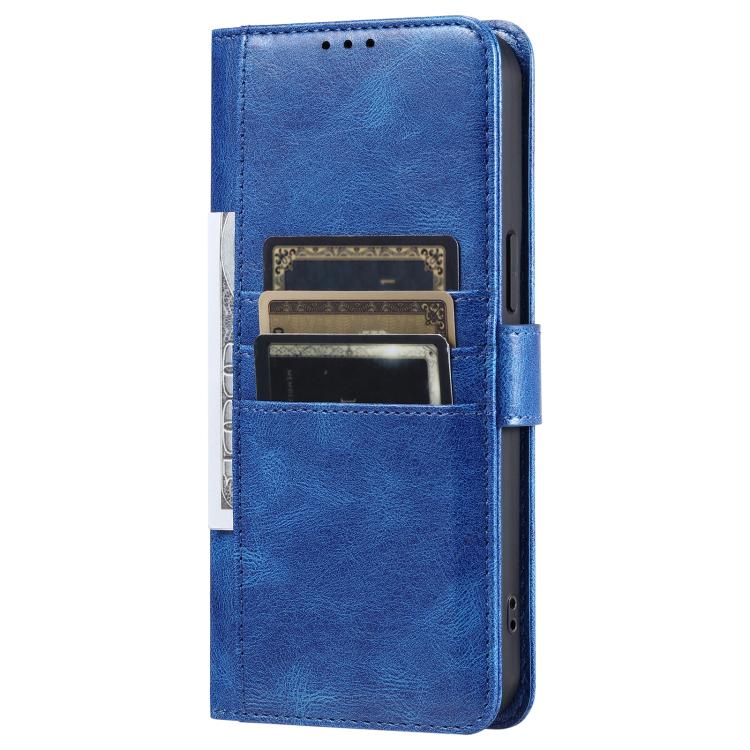 Funda de cuero con tapa para Samsung Galaxy S25 FE 5G (azul)