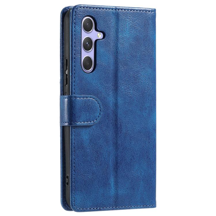 Funda de cuero con tapa para Samsung Galaxy S25 FE 5G (azul)