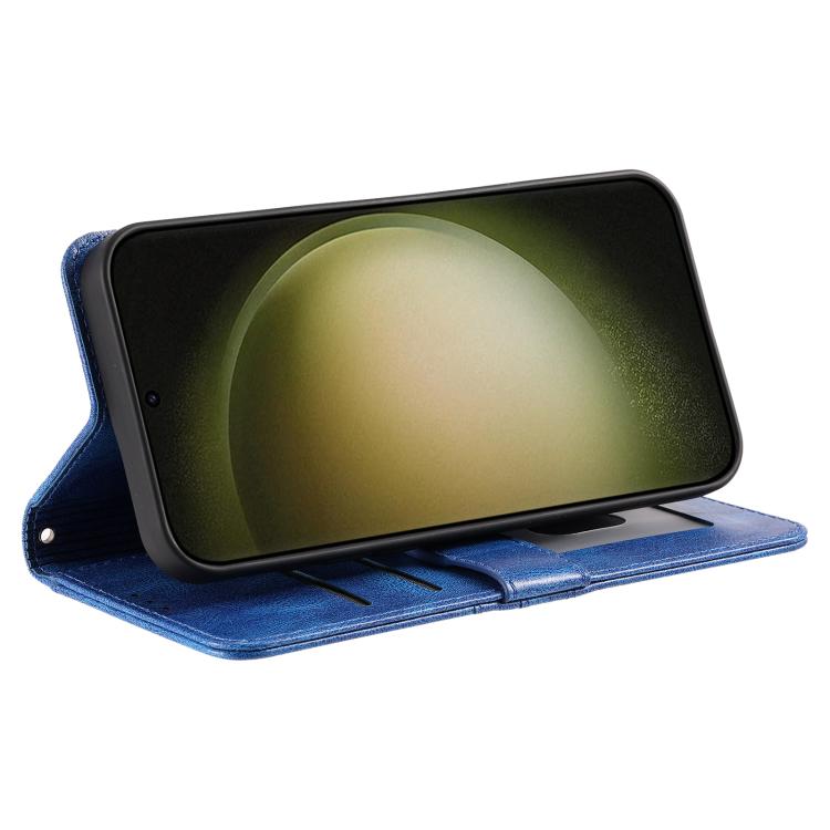 Funda de cuero con tapa para Samsung Galaxy S25 FE 5G (azul)