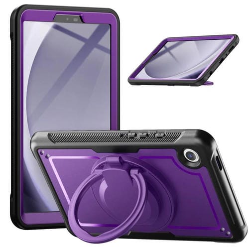 Funda Híbrida para Tablet Samsung Galaxy Tab A9 Honeycomb con Asa y Correa (Morado)