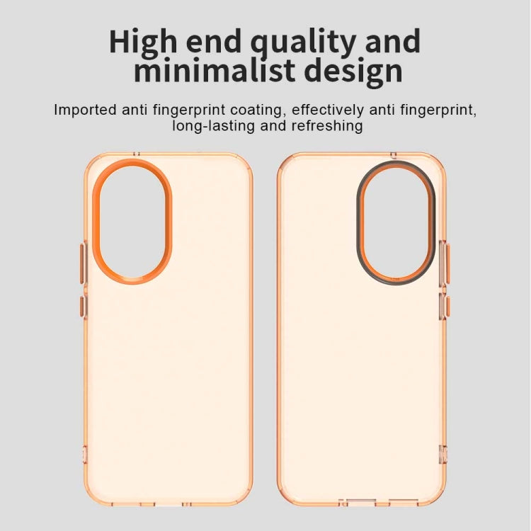 Funda híbrida TPU Huawei Nova 12 Candy PC a prueba de golpes (Naranja)